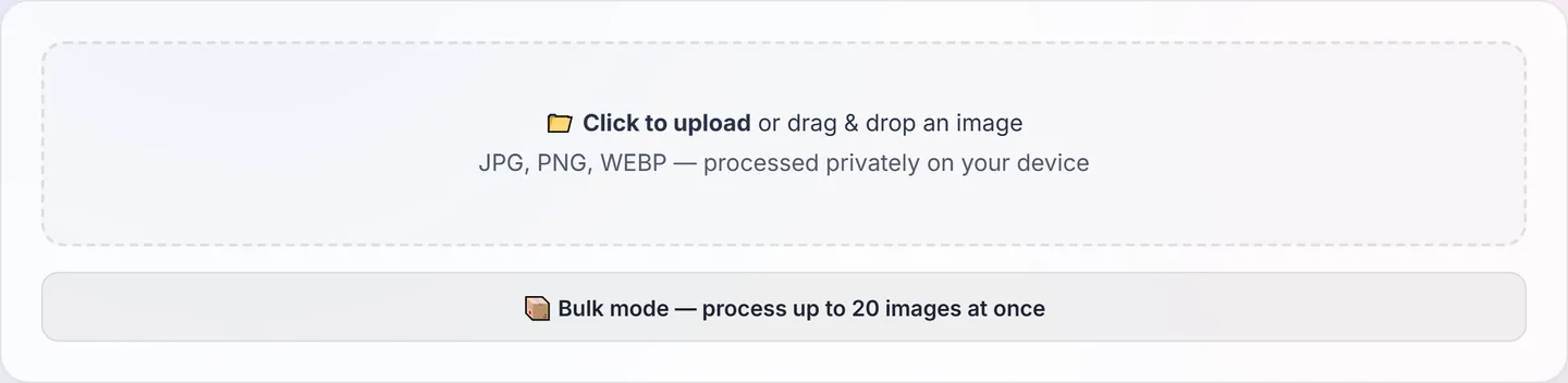 Xnipertools Image Compressor interface with quality and resize controls
